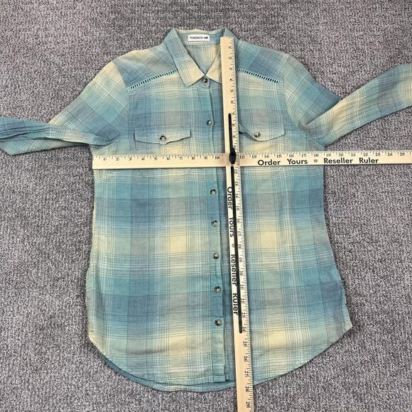 Toad & Co Shirt Womens Small Plaid Long Sleeve Button Up Organic Casual Top - Picture 5 of 8
